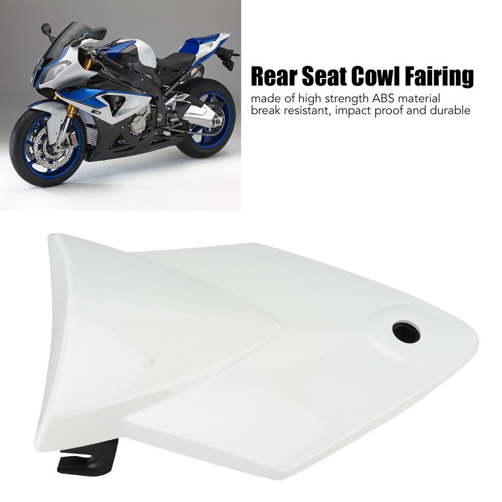 Motorbike Rear Seat Cowl Fairing Tail Passenger Seat Back Box Cover for S1000RR 2009‑2014 White