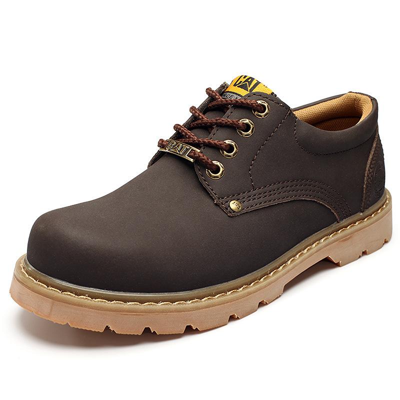 Carter men's shoes autumn new big head tooling shoes casual shoes classic low-top yellow Martin boots