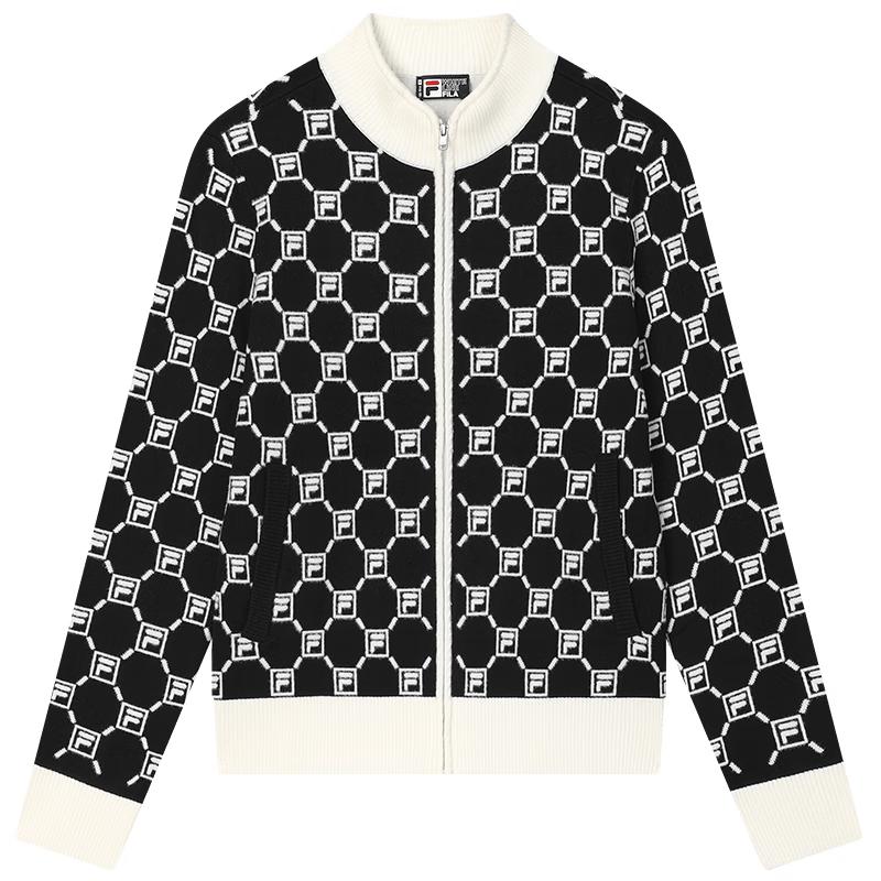 FILA Women s Color-Block Knitted Cardigan S