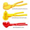 Snowball Maker Clip For Kids Adult Heart Snowflake Duck Shape Clip Tongs For Outdoor Sand Snow Ball Mold Toys Fight Sports Toys