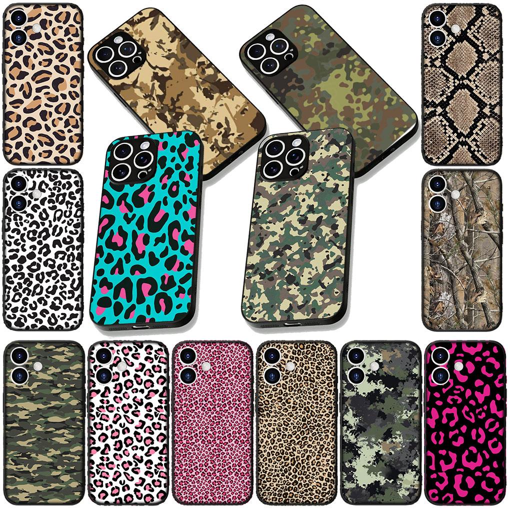 Phone Cover for Xiaomi Poco C75 C65 C71 C85 X7 X6 X5 F7 F8 Ultra F6 Pro Casing Flexible Case Cow Print Leopard Snake Camouflage