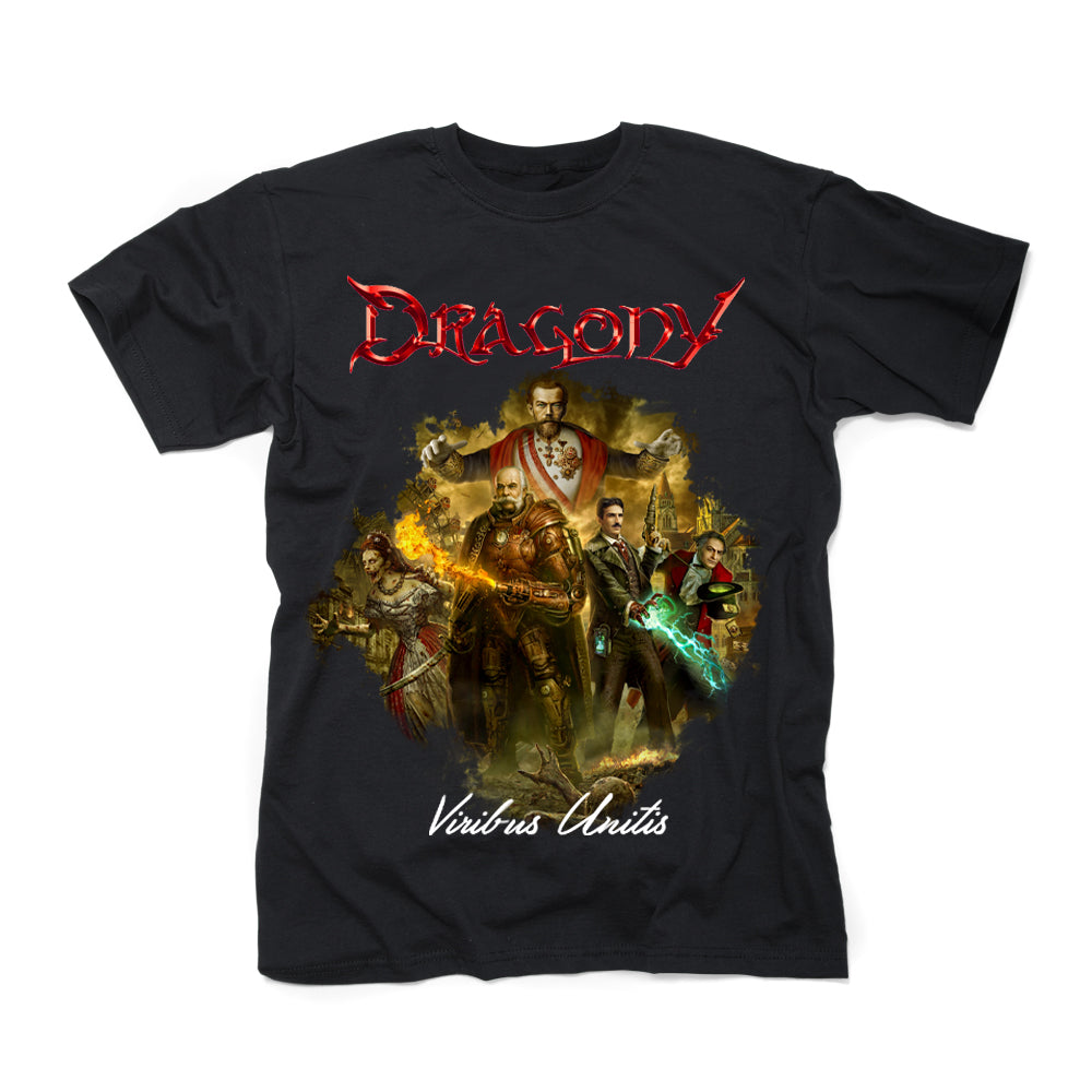

Dragony Viribus Unitis Band TShirt Cotton Graphic Tee Unisex Women Summer Streetwear Top 4XL