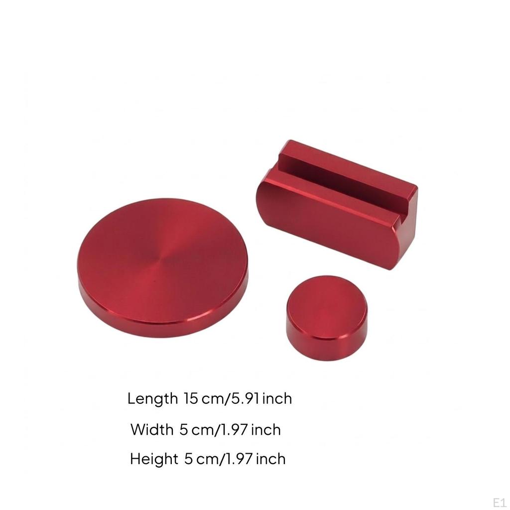 3 Pieces Bodywork Puller Pads Anodized Vehicle Body Repair Tool with Lightweight Pull Tabs for