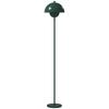 Floor Lamp, Round Shade, Foot Switch, Long Cable, Elegant Look, Steel, Green