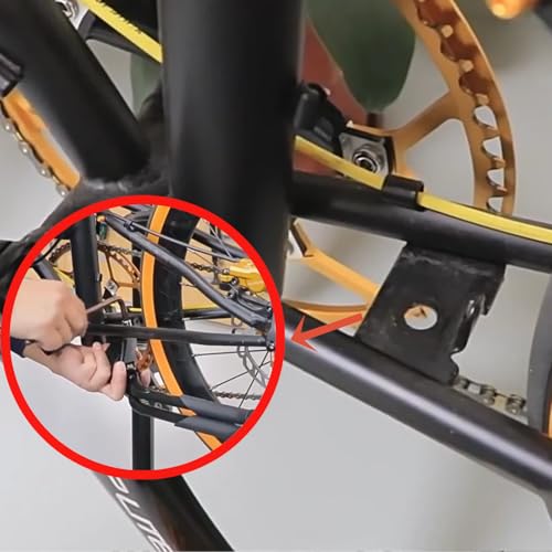 DeeRace Bicycle Kickstand, Double Leg Stand, Bicycle Center Stand, Aluminum Alloy, Center Mount, Two Legs, Anti-Tip, Compatible with Road Bikes, Foldi