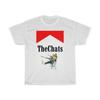 Rara Maglietta Bianca in Cotone The Chats Band Tutte le Taglie Fino a XL
