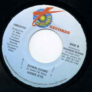 

7inch Record HAWKEYE - Down Down NONE Techniques Jamaica Reggae, Ska & Dub Used