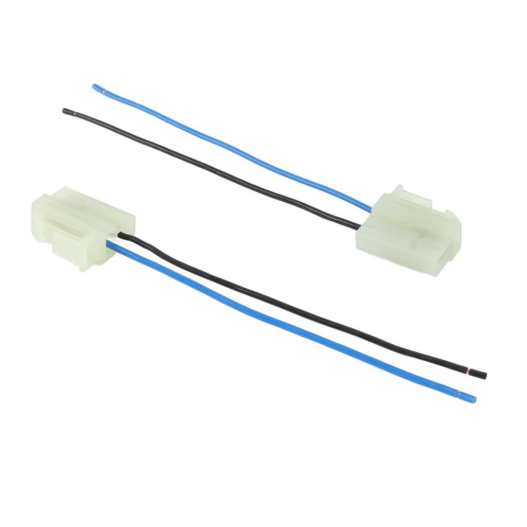 2Pcs Electric Cooling Fan Pigtail Plug Wire Harness Connector 2 Terminal 18AWG Fast Connection for V