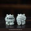 Zisha Stone Lion Pair Tea Pet