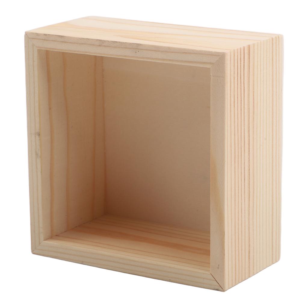 1/4Pcs Wooden Tray Set Square Succulent Organizer Home Decor Pearl Jewelry Pot Bonsai Plants Growing Pots Storage Box