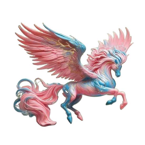 Pferd Anhänger Acryl 2D Realistische Pferd Ornament mit Aufhängeschlaufe Auto Innendekoration Weihnachtsbaum Hängeanhänger