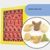 6Pcs 3D Christmas Cookie Cutters Biscuit Mold Gingerbread Man Cookie Mould Stamp Xmas  Year Party Decor Baking Tools