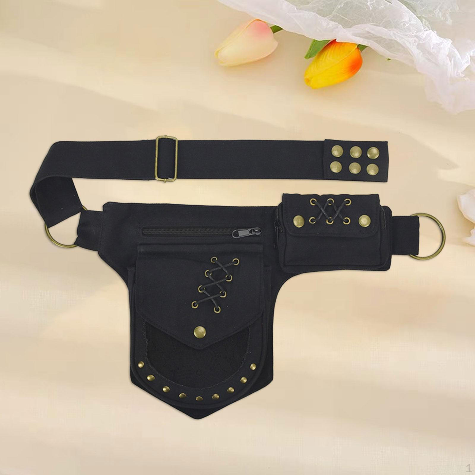 

Men s Waist Pack, Fashion Handbag, Detachable Strap, Durable Shoulder Bag, Belt Bag for Travel чорний