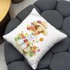 SSarah Kay Cute Square Cushion Pillow Case Sofa  BedroomLiving Room Backrest Multiple Sizes Washable Covers