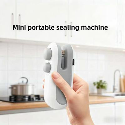 Mini Seladora para Sacos Plásticos de Alimentos, Seladora Plástica para Lanches, Pequena Seladora Térmica Doméstica, Seladora