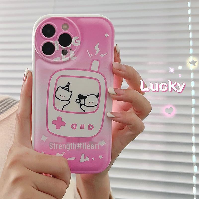 

Zhitai Cartoon Varnish Cushion Case for iPhone 14/13ProMax iPhone 12