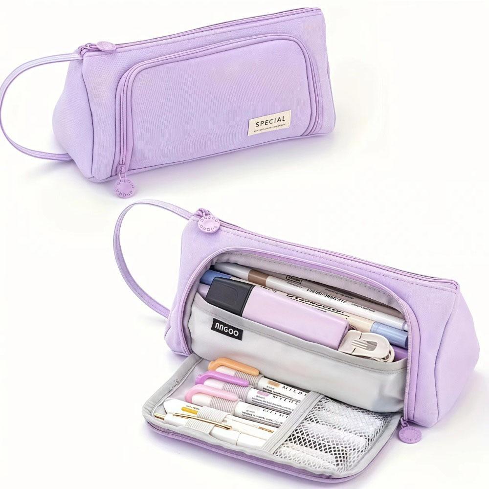 Large Capacity Pencil Storage Bag Portable Pen Box Stationery Pouch  School Office Supplies