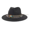 Spring and summer outdoor beach hat sun hat jazz hat couple top hat straw hat CMDJS