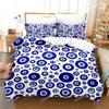 Hip Hop Turkish Evil Eye Bedding Set Single Twin Full Queen King Size Aldult Boys Man Bedroom Duvet Covers Sheet Set
