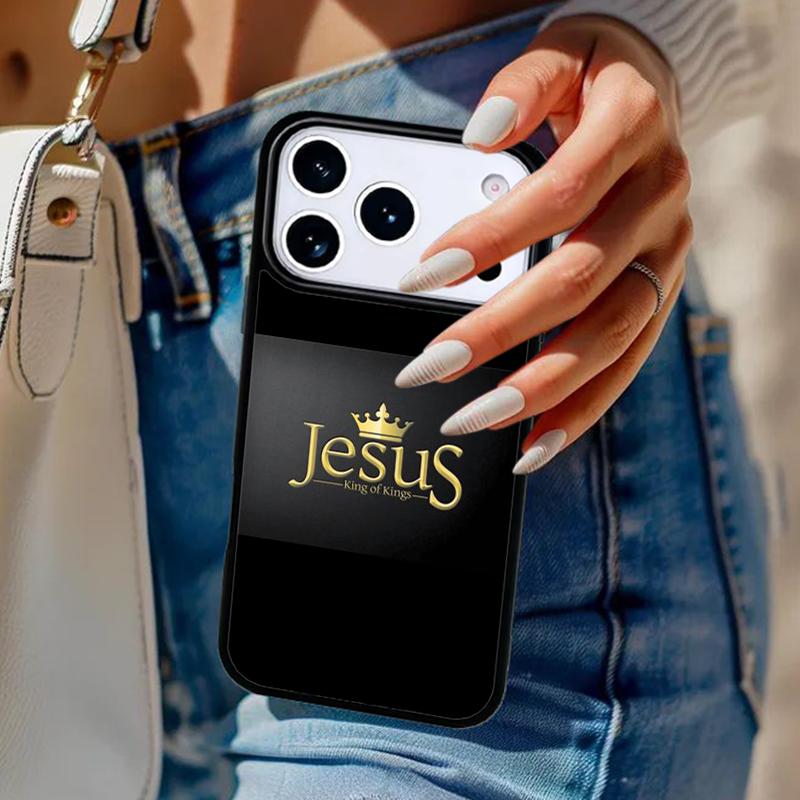 I LOVE Jesus Christ Christian Cross Phone Case For iPhone 17 Air 14 15 13 12 Max Cover For Apple 14 15 16 16e 11 Pro Max Plus