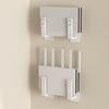 2Pcs No-Drill Router Wall Mount Bracket Self Adhesive Set-Top Box Holder for Living Room TV Accessories Storage Rack