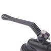 Black Faucet Outdoor Garden Anti-Freeze Bibcocks With Dual Outlet For Washing Machine 1/2 Inch Outdoor Hose Faucet Garden