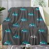 GUOYU Blanket DDragon Quest Slimes Throw Soft Flannel Throw Summer Blanket Lightweight Cozy Nap Blanket for Sofa Bed Travel