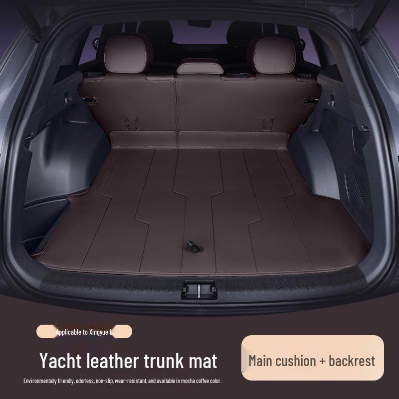 Xingyue L Trunk Mat: Full Coverage for 26 Geely Models, Original Car Color