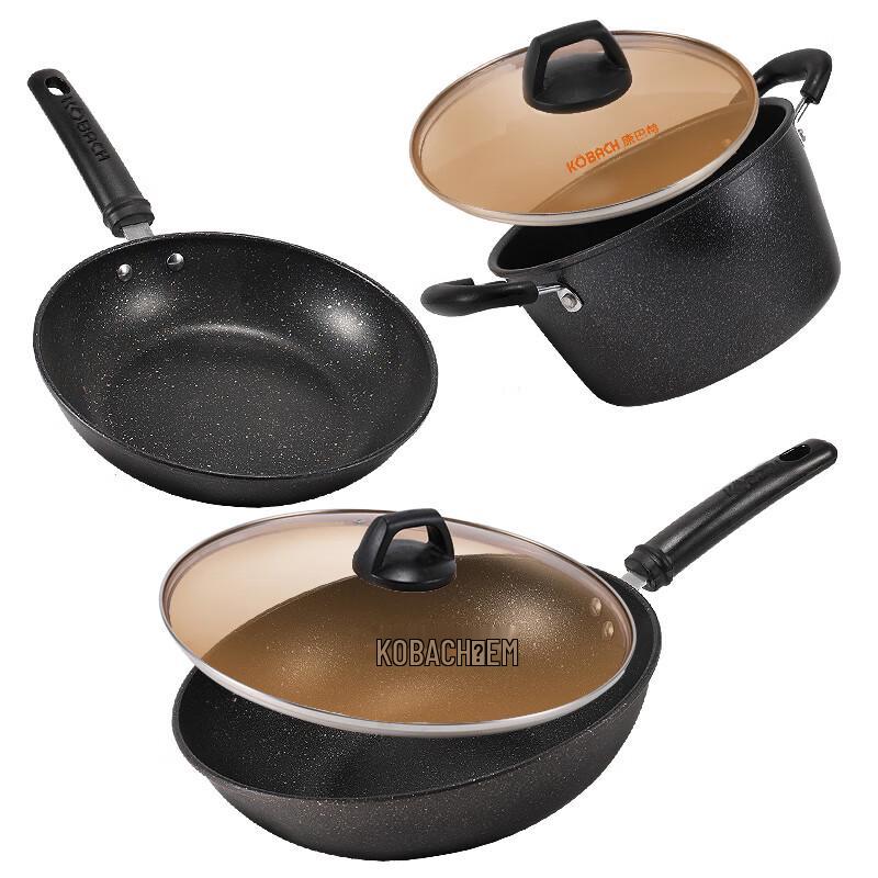 Kangbach Maifan Stone 3-Piece Cookware Set
