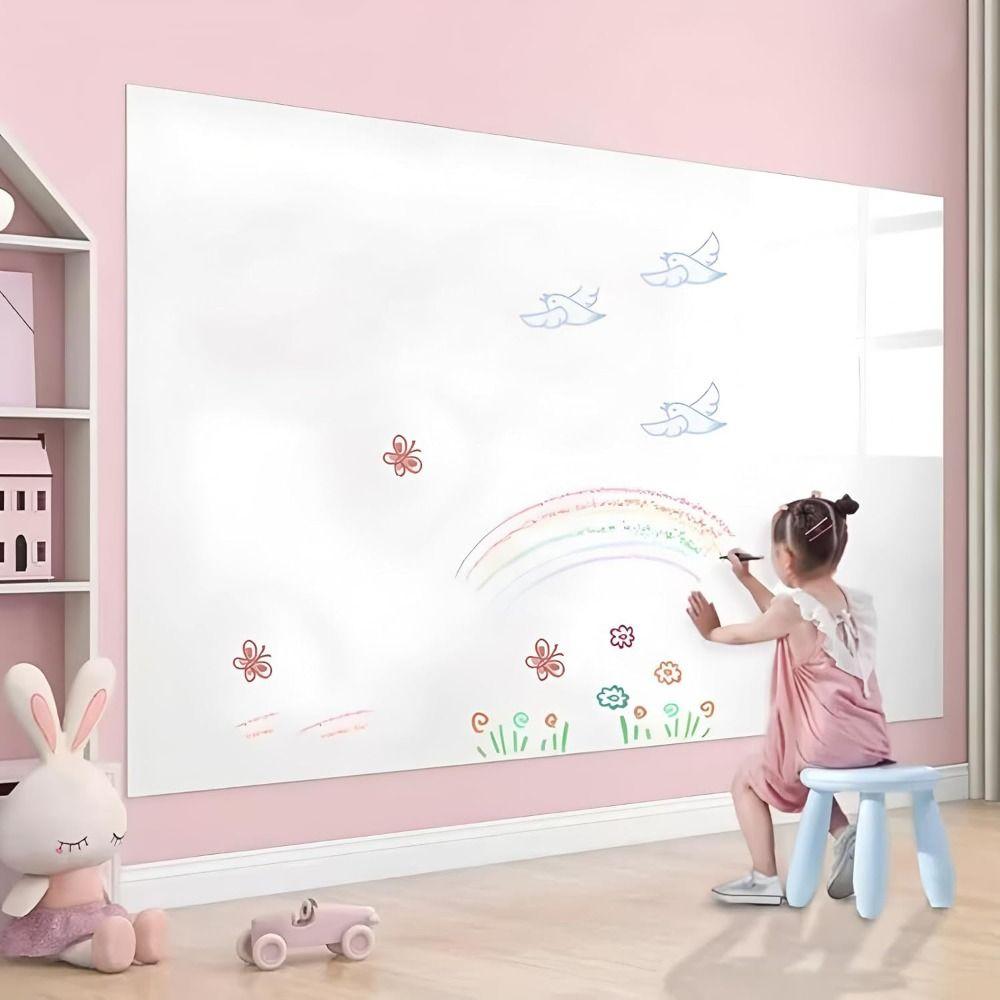 No-Glue Dry Erase Whiteboard PVC Writable Wall Sheet New Whiteboard Wall Sticker Kids Drawing