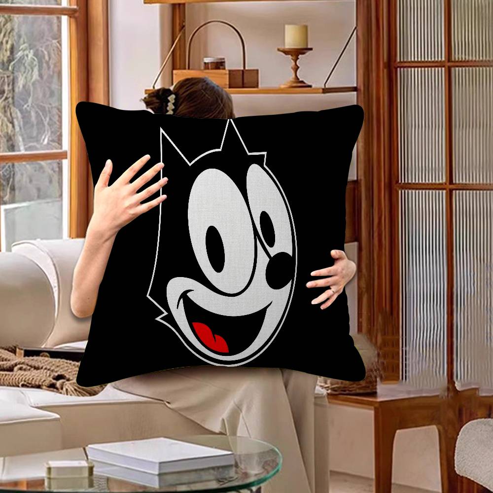 Cute F-Felix The Cat Pillow Anime Pillow Sofa Bed Head Pillow Cover Cushion Cover 45x45 Cm Fashion