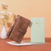 Women's RFID-Blocking Tri-Fold Retro Clutch Wallet