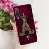For Xiaomi Mi 9 SE Case Transparent Luxury Crown A-Z Letters 2D Flat Pattern Soft Casing For Xiaomi Mi 9SE Cover M1903F2G