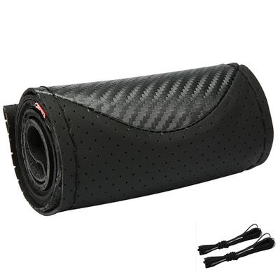 New Universal 38CM Hand Sewing DIY Deluxe Car Steering Wheel Cover Trim