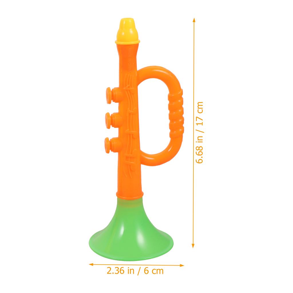 10 ks Hračka Dětská trubka Hudební nástroje Dětské výukové hračky na saxofon Abs