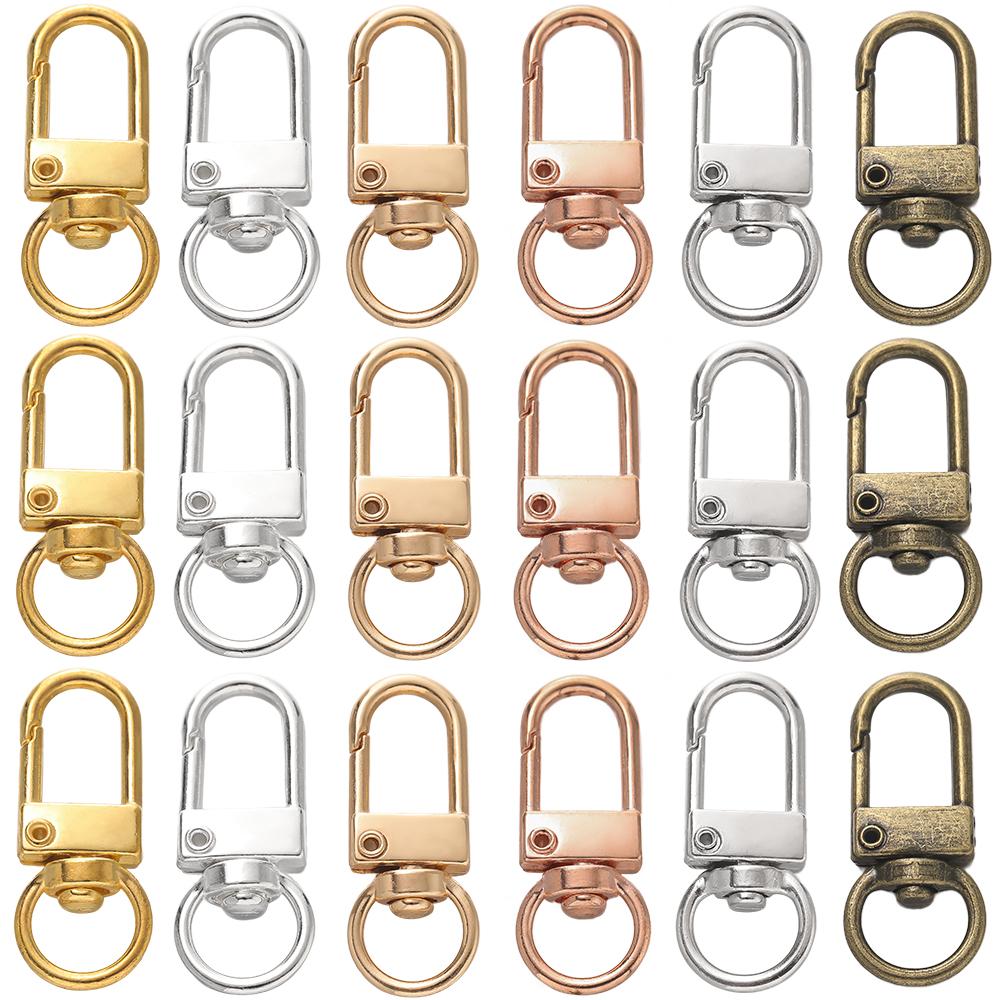 10pcs/Lot 13x33mm Snap Lobster Clasps Hooks for DIY Jewelry Making Keychain Bag Clasp Keyring Accessories Supplies