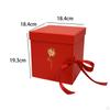 Empty Flower Gift Box Chocolate Sweet Container Elegant Floral Packaging Fillable for