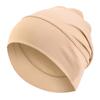 Women Elastic Turban Ramadan Muslim Hijab Cap Ladies Night Sleep Hat Full Cover Inner Hats Solid Fashion Simple Cancer Chemo Cap