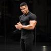 Kompresní tričko Pánské Běžecké Tričko s Krátkým Rukávem Oblečení do Posilovny Letní Přiléhavé Fitness Polokošile Rychleschnoucí Kulturistika Svalové Tričko