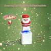 Light Up Christmas Key Ring Keyboard Clicker Button Sound Pendant Voice Keychain  Party Small Gift