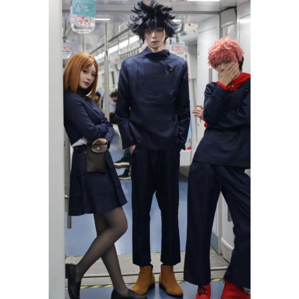 Anime Tokyo Itadori Yuji Cosplay Costume Jujutsu Kaisen Outfit Full Set for Halloween Party