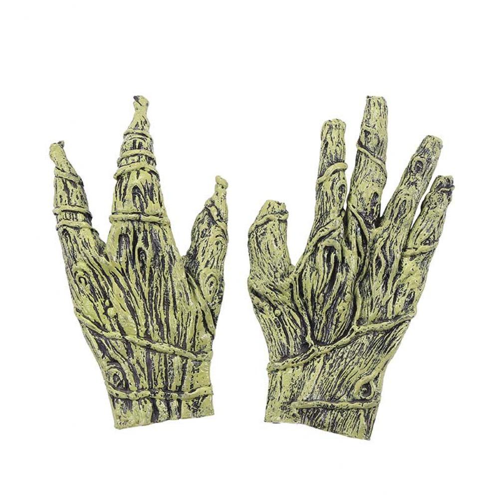 Waterproof Halloween Cosplay Gloves Vinyl Makeup Party Props Funny Werewolf Simulated Gloves  Women