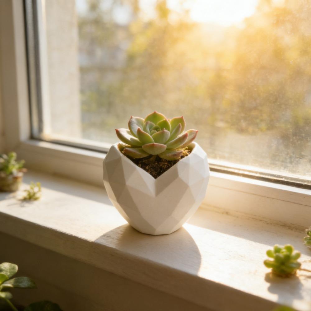 Small Capacity Love Flower Pot Gardening Supplies Plant Container  Indoor Decor