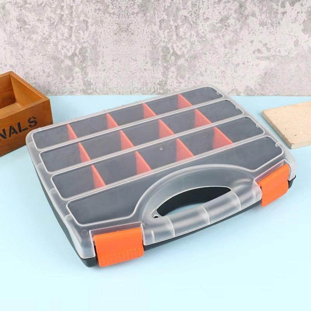 Adjustable Compartment Tool Box Organizer Plastic Hardware Parts Storage Case  Fastener