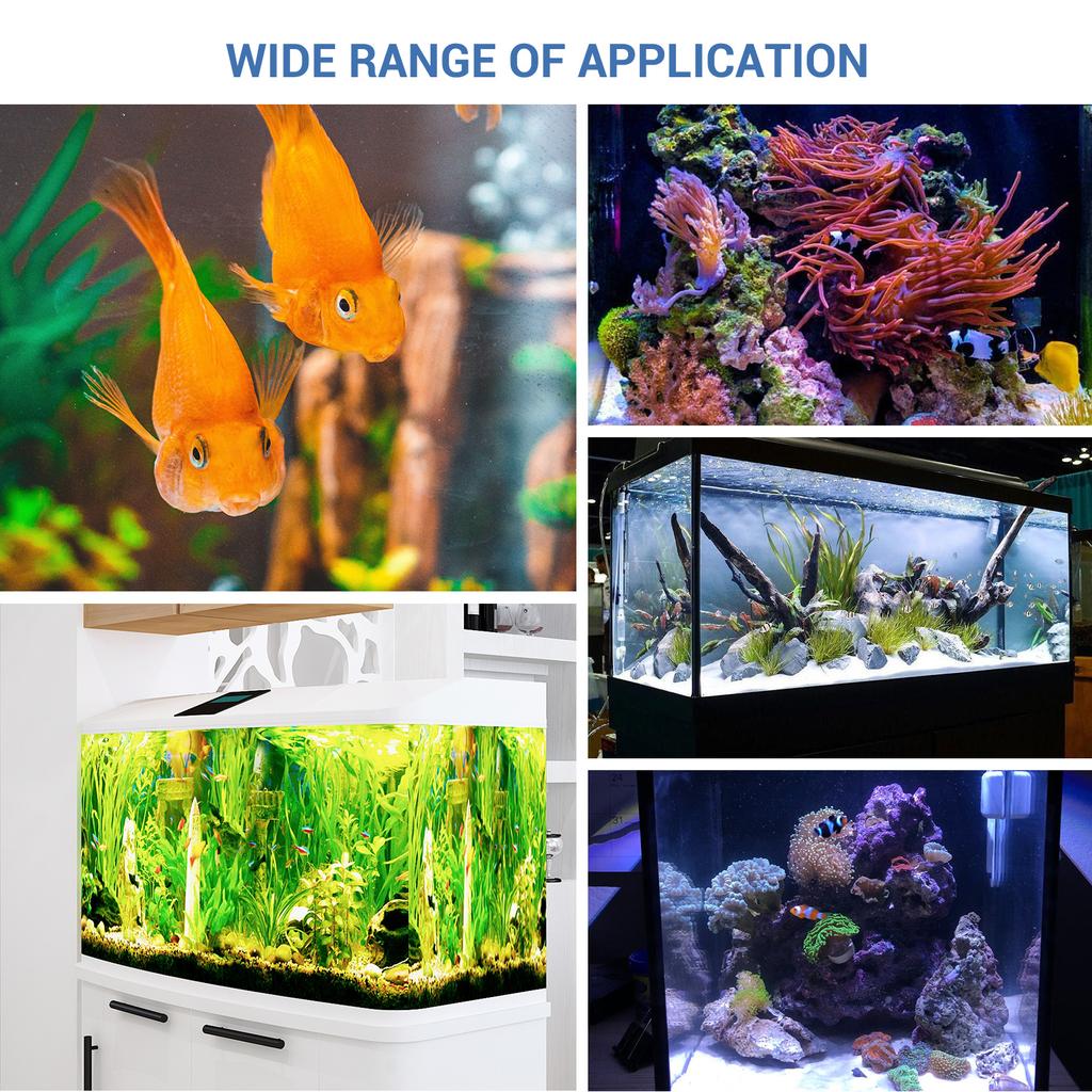 Refrigeratore per Acquario Raffreddatore per Acquario Display LCD Silenzioso Sistema di Raffreddamento per Pesci 40L per Pesci Acqua Piante Coralli Gamberetti Allevamento