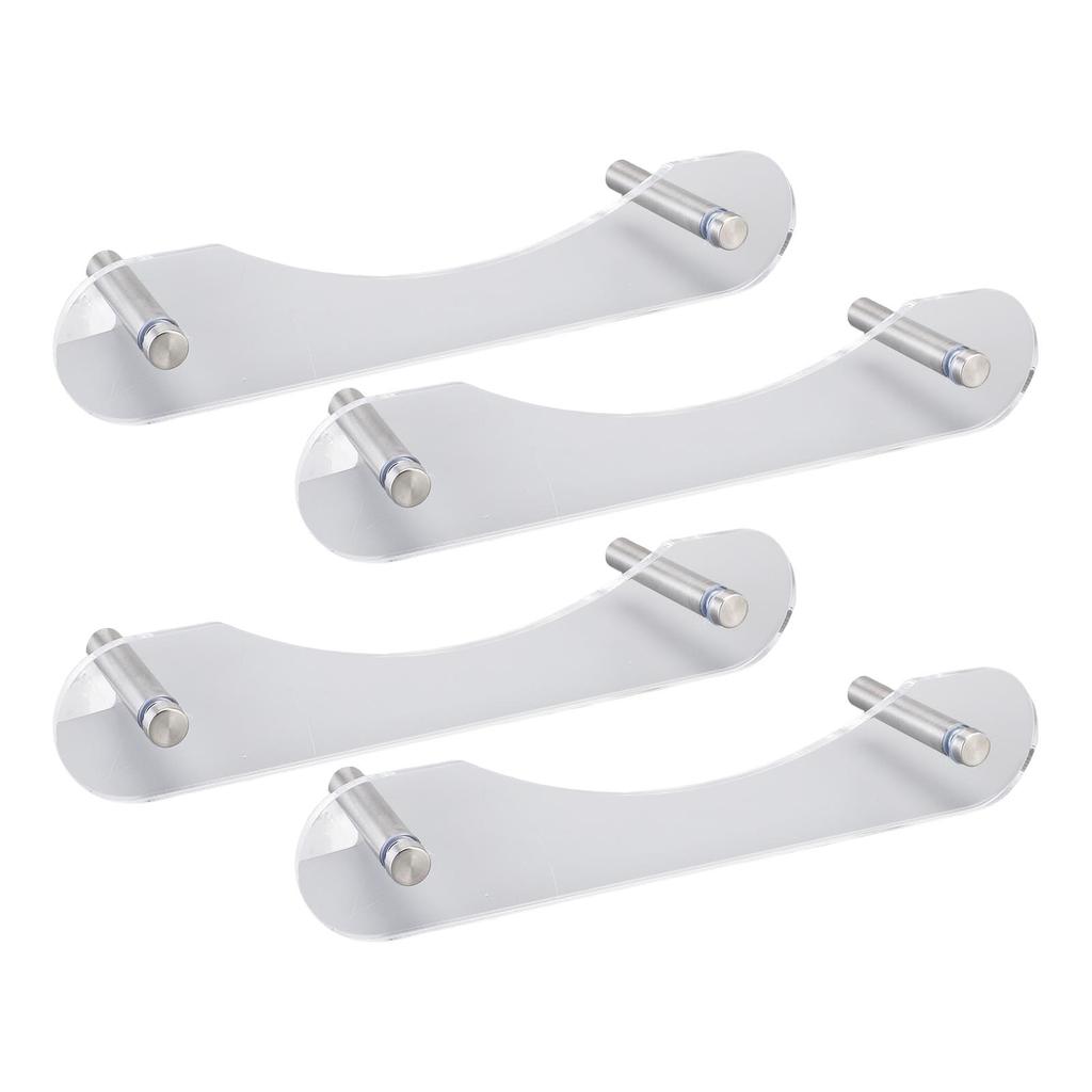 Pływający Stojak na Kapelusze Stabilny Oszczędzający Miejsce Akrylowy Montowany na Ścianie Organizer na Kapelusze dla Czapek Baseballowych