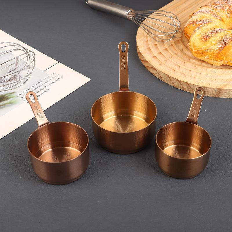 Stainless Steel Heat-resistant Stockpots Mini Sauce Pan Non-Stick Milk Cup With Long Handle Kitchen Gravy Boats Steak Sauce Cup