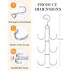 Purses Hanger Organizer for Closet, Myfolrena Metal Purse Holder for Closet Space Saving Bag Storage Hook for Hanging Handbags,