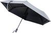 Folding Sun and Rain Automatic Opening and 6 Slim Easy Drawstring UV Heat Gray Parasol, Umbrella, Closing, 55cm, Ribs, Plain, Design, Case, 100%