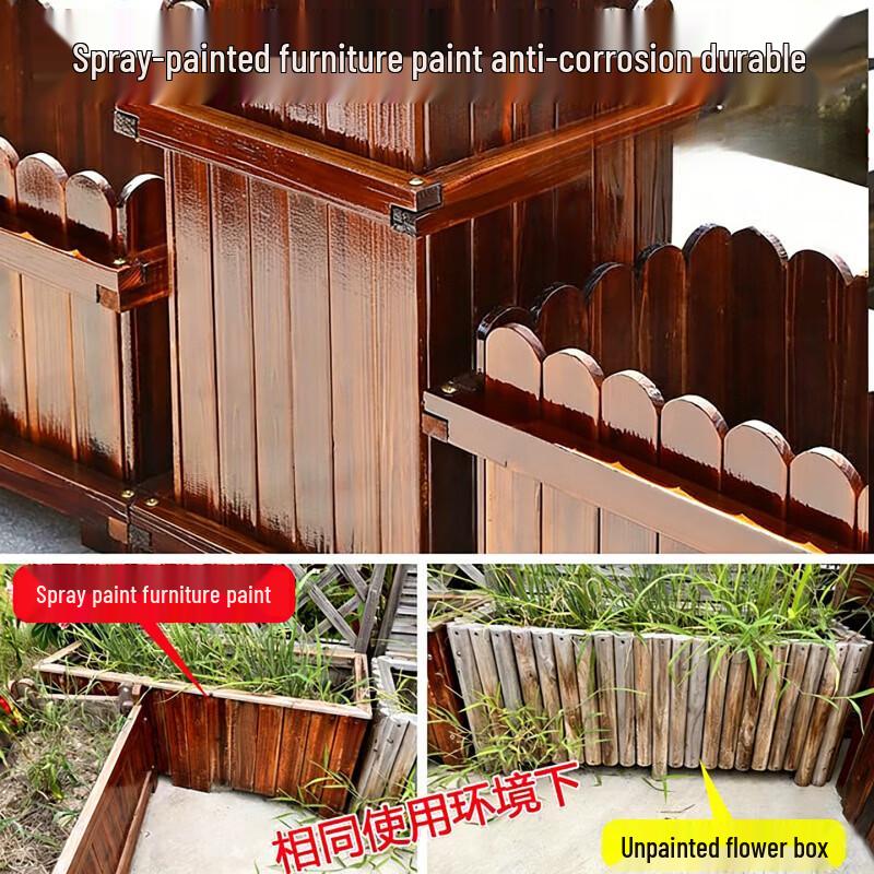 Outdoor Treated Wood Planter Box